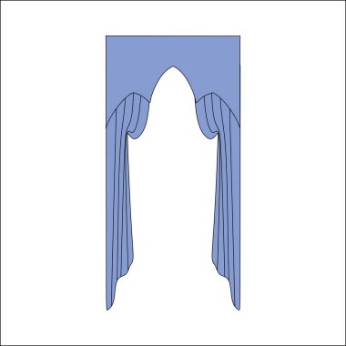 perdeler. iç Tekstil. İç Dekorasyon Tekstil sketc