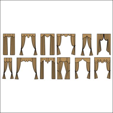  perdeler. iç Tekstil. İç Dekorasyon Tekstil kaşar