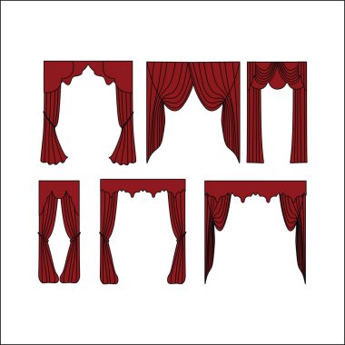  perdeler. iç Tekstil. İç Dekorasyon Tekstil kaşar