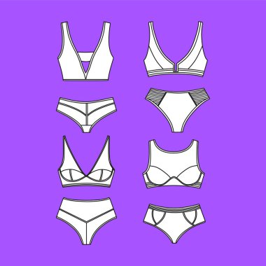  Vektör iç çamaşırı arka plan. İç çamaşırı. Sütyen ve külot. Seksi 