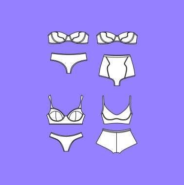  Vektör iç çamaşırı arka plan. İç çamaşırı. Sütyen ve külot. Seksi 
