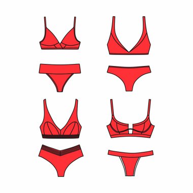  Vektör iç çamaşırı arka plan. İç çamaşırı. Sütyen ve külot. Seksi 