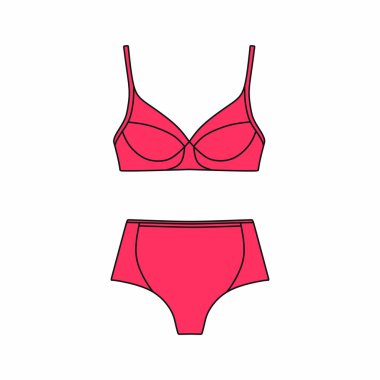  Vektör iç çamaşırı arka plan. İç çamaşırı. Sütyen ve külot. Seksi 