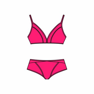  Vektör iç çamaşırı arka plan. İç çamaşırı. Sütyen ve külot. Seksi 