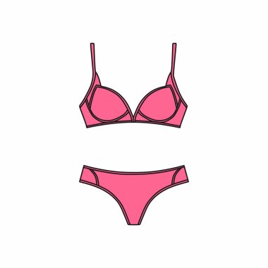  Vektör iç çamaşırı arka plan. İç çamaşırı. Sütyen ve külot. Seksi 