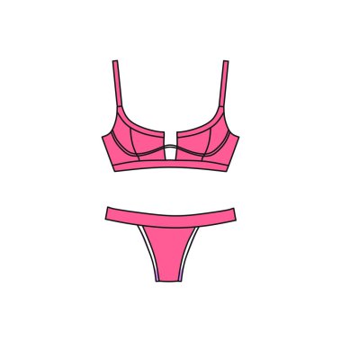  Vektör iç çamaşırı arka plan. İç çamaşırı. Sütyen ve külot. Seksi 