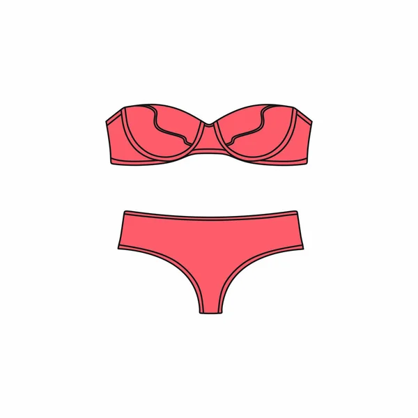 Vector underwear background. Lingerie. Bras and panties.  Sexy — Stock Vector