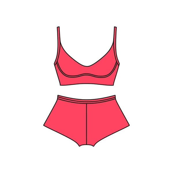 Vector ondergoed achtergrond. Lingerie. Beha's en slipjes. Sexy — Stockvector