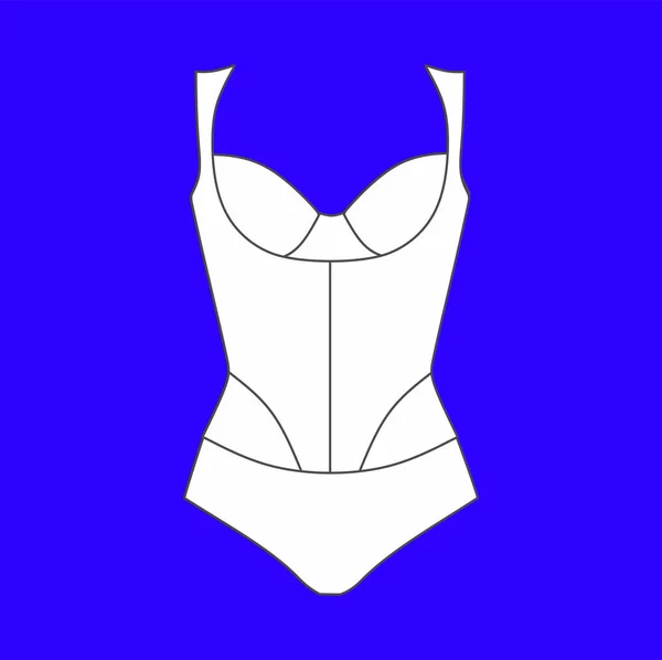 Lingerie. Lingerie Body Shaping carenze — Vettoriale Stock