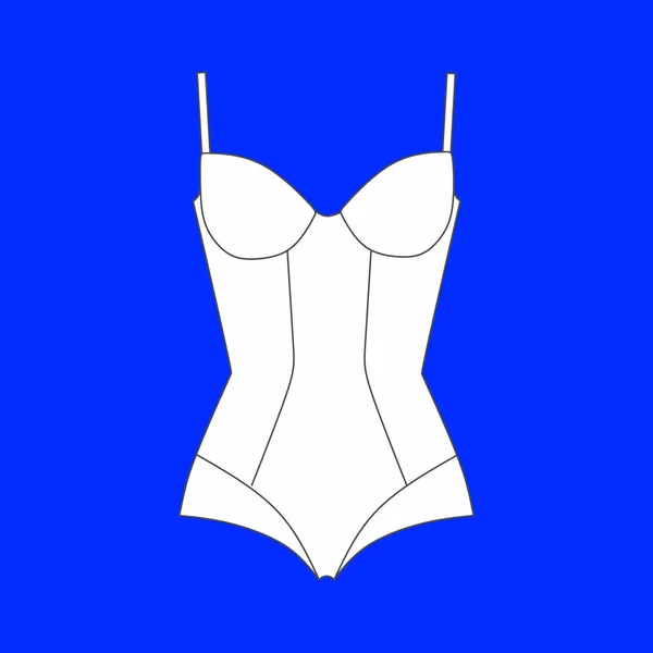 Dessous. Mängel bei der Dessous-Körpergestaltung — Stockvektor