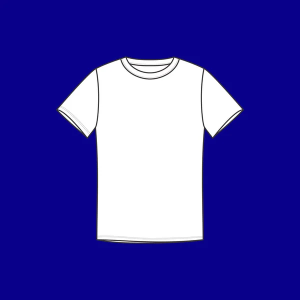 Erkek iç çamaşırı T-shirt çizilmiş vektör. iç çamaşırı. — Stok Vektör