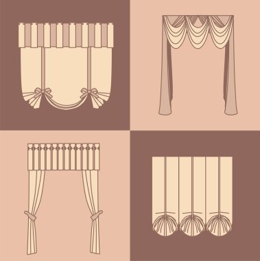 perdeler ve draperies iç dekorasyon tasarım fikirleri realisti