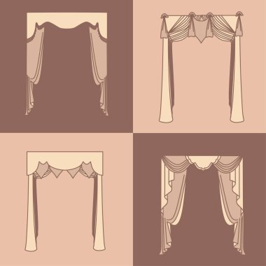 perdeler ve draperies iç dekorasyon tasarım fikirleri realisti