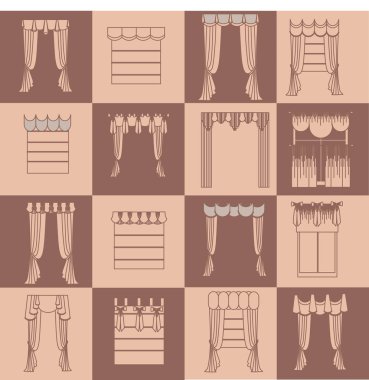 resimde perdeleri ve draperies iç dekorasyon tasarımı