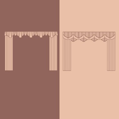 resimde perdeleri ve draperies iç dekorasyon tasarımı