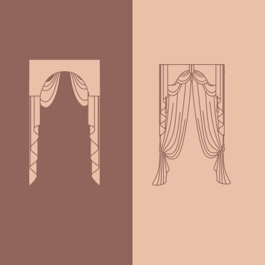 Klasik perde. perdeler. lambrequin