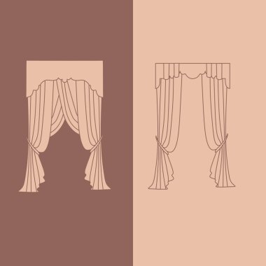 Klasik perde. perdeler. lambrequin
