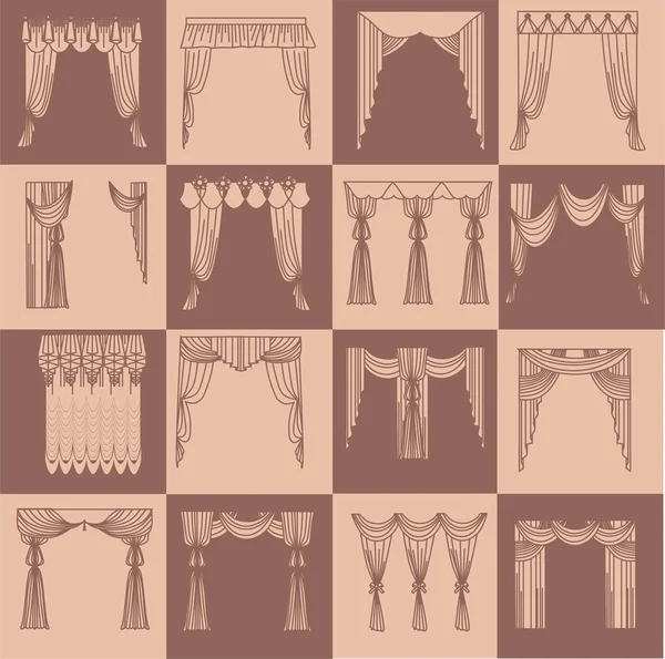 resimde perdeleri ve draperies iç dekorasyon tasarımı