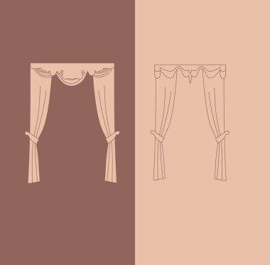  perdeler. lambrequin.Classic perdeler .