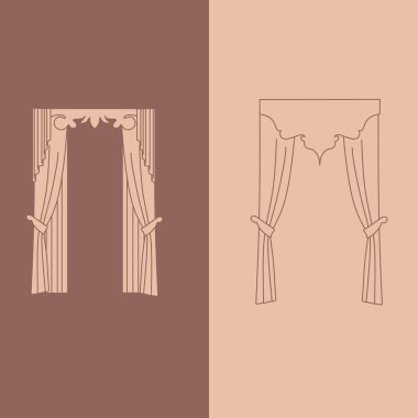  perdeler. lambrequin.Classic perdeler .