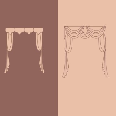  perdeler. lambrequin.Classic perdeler .