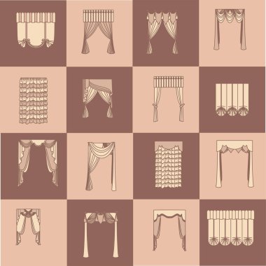  perdeler. lambrequin.Classic perdeler .