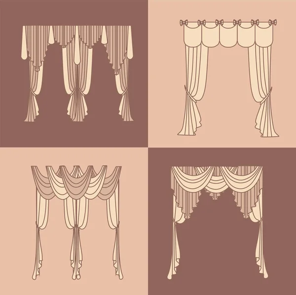 Klasik perde. perdeler. lambrequin