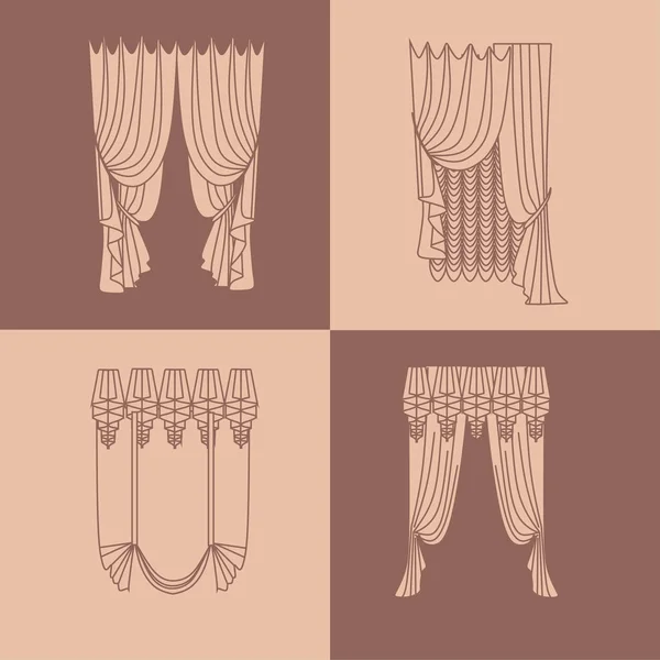  perdeler. lambrequin.Classic perdeler .