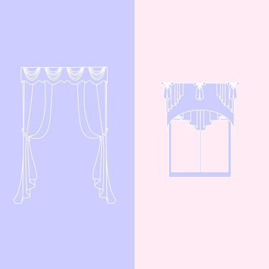   perdeler. lambrequin.Classic perdeler .