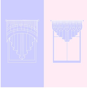   perdeler. lambrequin.Classic perdeler .