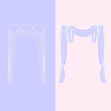   perdeler. lambrequin.Classic perdeler .