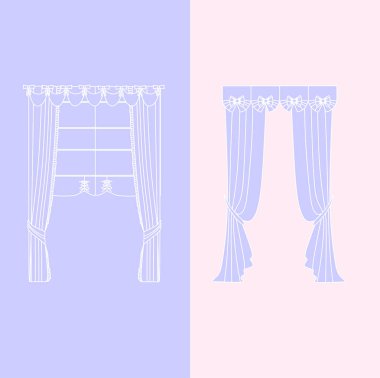   perdeler. lambrequin.Classic perdeler .