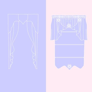   perdeler. lambrequin.Classic perdeler .