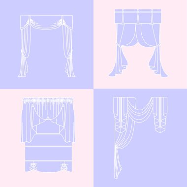   perdeler. lambrequin.Classic perdeler .