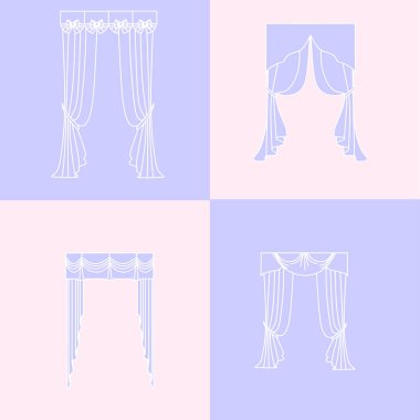   perdeler. lambrequin.Classic perdeler .