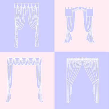   perdeler. lambrequin.Classic perdeler .