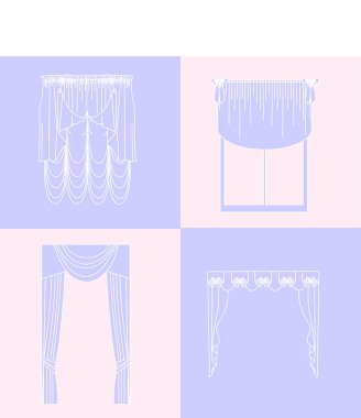   perdeler. lambrequin.Classic perdeler .