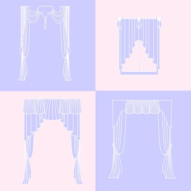   perdeler. lambrequin.Classic perdeler .