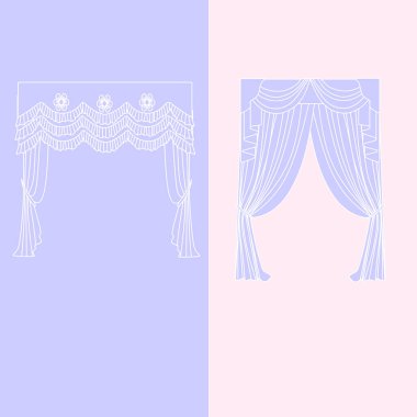   perdeler. lambrequin.Classic perdeler .