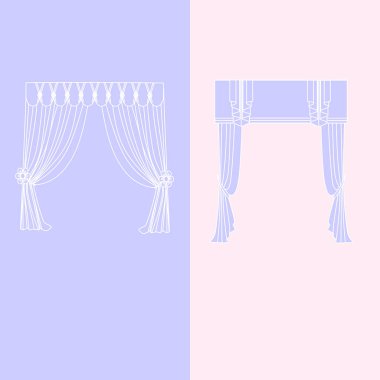   perdeler. lambrequin.Classic perdeler .