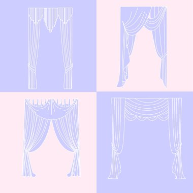   perdeler. lambrequin.Classic perdeler .