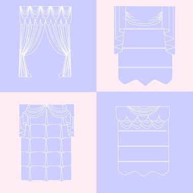   perdeler. lambrequin.Classic perdeler .