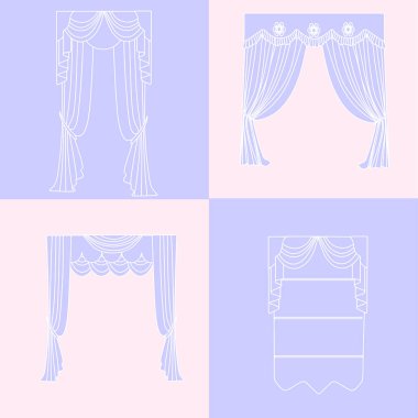   perdeler. lambrequin.Classic perdeler .