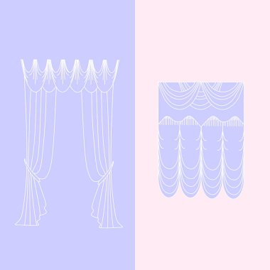   perdeler. lambrequin.Classic perdeler .