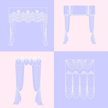   perdeler. lambrequin.Classic perdeler .