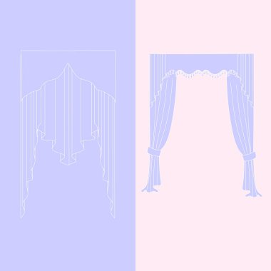   perdeler. lambrequin.Classic perdeler .