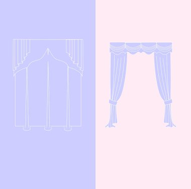   perdeler. lambrequin.Classic perdeler .