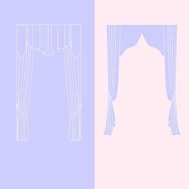   perdeler. lambrequin.Classic perdeler .