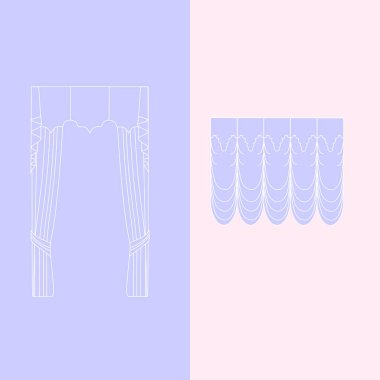   perdeler. lambrequin.Classic perdeler .