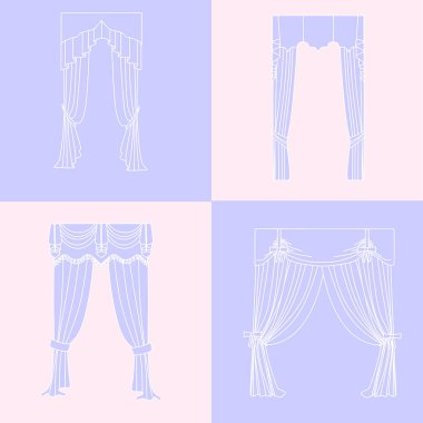   perdeler. lambrequin.Classic perdeler .